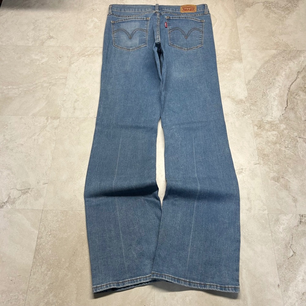 Levis Classic Bootcut Jeans Blue Womens Size 6 W28 L32 Medium Wash Stretch Denim